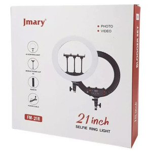 Кольцевая светодиодная LED лампа Jmary FM-21R – Черный