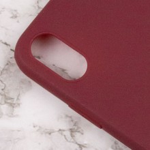 Силиконовый чехол Candy для Apple iPhone X / XS (5.8") – Бордовый