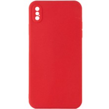 Силиконовый чехол Candy Full Camera для Apple iPhone X / XS (5.8") – Красный
