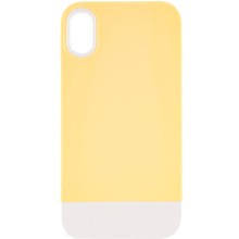 Чохол TPU+PC Bichromatic для Apple iPhone X / XS (5.8") (Creamy-yellow)