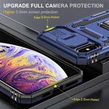 Ударопрочный чехол Camshield Army Ring для Apple iPhone X / XS (5.8") – Синий