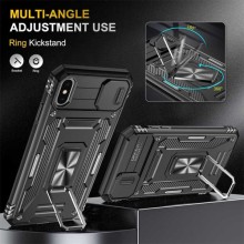 Ударопрочный чехол Camshield Army Ring для Apple iPhone X / XS (5.8") – Черный