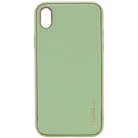 Кожаный чехол Xshield для Apple iPhone X / XS (5.8") – Зеленый