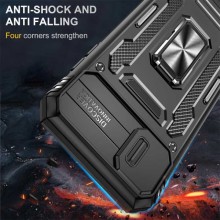 Ударостійкий чохол Camshield Army Ring для Apple iPhone X / XS (5.8") – Чорний