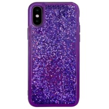 TPU+PC чехол Sparkle (glitter) для Apple iPhone X / XS (5.8&quot;) – Малиновый