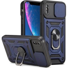 Ударостійкий чохол Camshield Serge Ring для Apple iPhone X / XS (5.8") – Синій