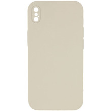 Чехол Silicone Case Square Full Camera Protective (AA) NOLOGO для Apple iPhone X / XS (5.8")