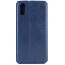 Кожаный чехол-книжка GETMAN Cubic (PU) для Apple iPhone X / XS (5.8") – Синий