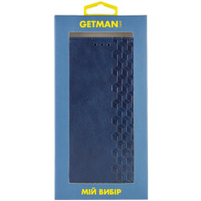 Кожаный чехол-книжка GETMAN Cubic (PU) для Apple iPhone X / XS (5.8") – Синий