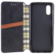 Кожаный чехол-книжка GETMAN Cubic (PU) для Apple iPhone X / XS (5.8") – Черный