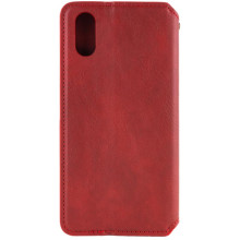 Кожаный чехол-книжка GETMAN Cubic (PU) для Apple iPhone X / XS (5.8") – Красный