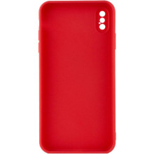 Силиконовый чехол Candy Full Camera для Apple iPhone X / XS (5.8") – Красный