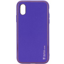 Шкіряний чохол Xshield для Apple iPhone X / XS (5.8") – Фіолетовий