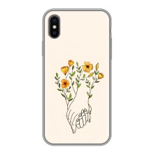 Чехлы для любимой на Епл X (VPrint) (Руки любві)