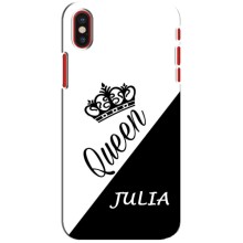 Чехлы для iPhone X - Женские имена (JULIA)