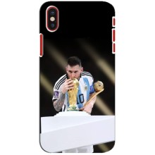 Чехлы Лео Месси Аргентина для iPhone X (Кубок Мира)