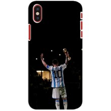Чехлы Лео Месси Аргентина для iPhone X (Лео Чемпион)
