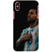 Чехлы Лео Месси Аргентина для iPhone X (Месси Капитан)