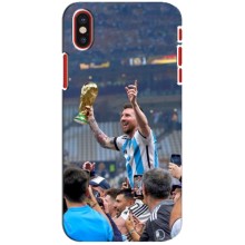 Чехлы Лео Месси Аргентина для iPhone X (Месси король)