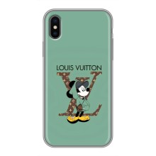 Чохли Луі Вітон для iPhone X (AlphaPrint - LOUIS VUITTON) (Міккі Маус LV)