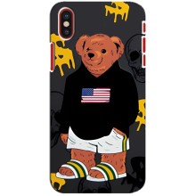 Чехлы Мишка Тедди для Айфон 10 – Teddy USA