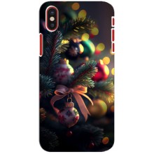 Чехлы на Новый Год iPhone X – Красивая елочка