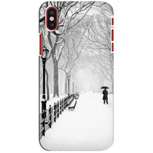 Чехлы на Новый Год iPhone X – Снегом замело