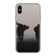 Чохли на військову тематику для iPhone X – Бій солдат