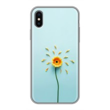 Чехлы с Цветами для iPhone X (VPrint) (Желтый цветок)