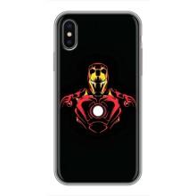 Чехлы с героями Марвел iPhone X (VPrint)