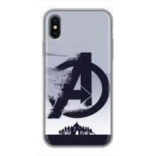 Чехлы с героями Марвел iPhone X (VPrint)