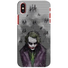 Чехлы с картинкой Джокера на iPhone X – Joker клоун