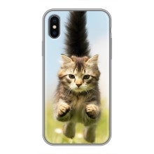 Чохли з Котиками для iPhone X (VPrint) (Прижок кота)