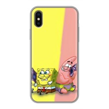 Чехлы с Патриком на iPhone X (Звонок)