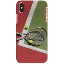 Чехлы с принтом Спортивная тематика для iPhone X (Ракетки теннис)