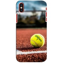 Чехлы с принтом Спортивная тематика для iPhone X (Теннисный корт)