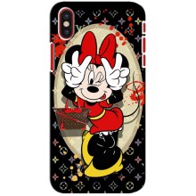 Чохол Disney Mouse iPhone X (PREMIUMPrint) (Мінні peace)