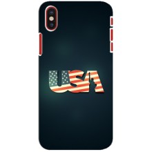 Чехол Флаг USA для iPhone X (USA)