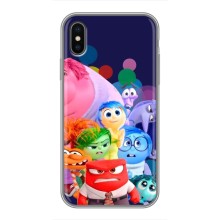 Чехол Головоломка для iPhone X - (AlphaPrint) (Герои головоломки)