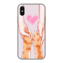 Чохол на Епл X з Котиками (VPrint) (Любовь до котиків)