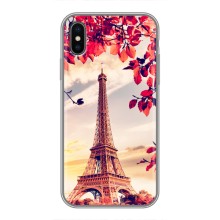 Чехол Эйфелева Башня для iPhone X - (AlphaPrint) (Эйфелева Башня)