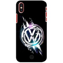 Чохол "Фольксваген" для iPhone X (Volkswagen на чорному)