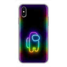 Чохли Амонг Ас для iPhone X (AlphaPrint) (Яскравий скін)