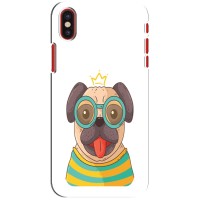 Бампер для iPhone X с картинкой "Песики" – Собака Король