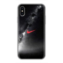 Чохол для iPhone X - з принтом Найк (AlphaPrint) (Найк червоний)