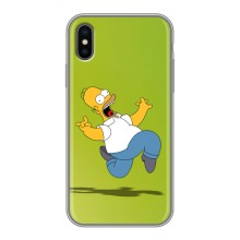 Чjхол з Сімпсонами для iPhone X (VPrint) (Гомер Сімпсон)