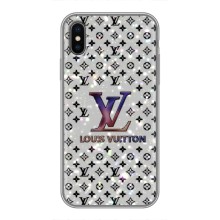 Чехол Стиль Louis Vuitton на iPhone X (Яркий LV)