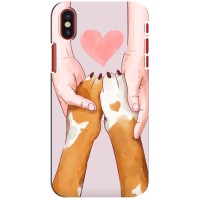 Чехол (ТПУ) Милые собачки для iPhone X – Любовь к собакам