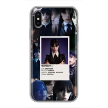 Чохли Венсдей на iPhone X Уенсдей (AlphaPrint) (колаж Венздей)