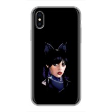Чохли Венсдей на iPhone X Уенсдей (AlphaPrint) (серйозна Венздей)